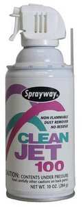 60008: Sprayway A805 Clean Jet 100 Dust Remover 10oz Non-Flammable Can (Blow Dust Off)