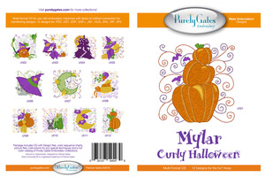 Purely Gates PG5479 Mylar Curly Halloween Embroidery Designs CD