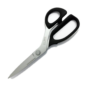 Kai Japan 7250-M-FE 10 Inch Professional SERRATED Blade Bent Trimmers, Scissors  Shears, Soft Handles, 3-3/4" Cut