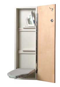 Iron-A-Way E-42 Electric 42” Wall Mount Ironing Board, Iron Shelf, USA