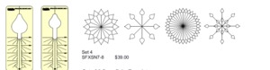 61416: Sew Steady WT-SFXSN7-8 Westalee Spin-E-Fex Snowflakes 7 And 8