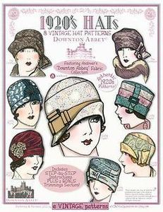 Andover Downton Abbey 1920's Vintage Hats Pattern Book