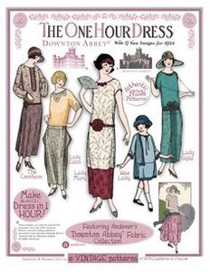 Andover Downton Abbey 1920's The One Hour Dress Vintage Pattern Book