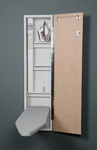 Iron-A-Way ANE46RWU Premium 46” Wall Mount Ironing Board Center, Maple Door