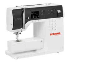 BERNINA 380 Demo, LED Sewing Machine With Extension Table, Knee Lift Lever, 30 Memories, Mirrow Image Patterns