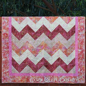 Cozy Quilt CQD01085 Strip Tube Chevron Pattern