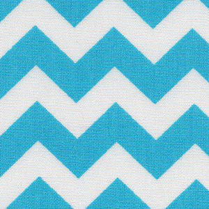 Fabric Finders 15 Yd Bolt 9.33 A Yd 1594 Turquoise Chevron 100% Pima Cotton Fabric 60 inch