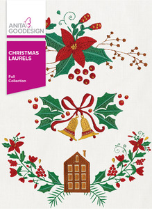 Anita Goodesign 285AGHD Christmas Laurels Full Collection