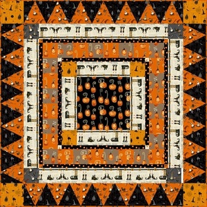 Cheeky Pumpkins Table Topper Quilt kit by studio E
