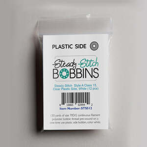 DIME Steady Stitch STS512 White Style A Plastic Bobbins (12 per pack)