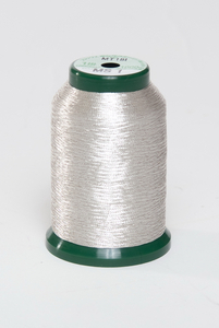 Exquisite A47000_, KingStar Metallic Embroidery Thread, 1100Yd 40wt Poly, Choose from 16 Colors: MA-1 Aluminum, MG-1, MG-2, MG-3 Golds, MS-1 Silver