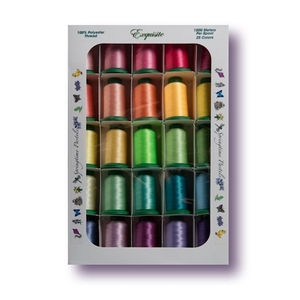 DIME, Exquisite, P2050, Springtime Pastels, 40wt, Poly, Emb, Thread Kit, 25x1100Yd