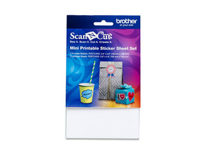 Brother CAPSSMINI1 Mini Printable Sticker Kit Set for ScanNCut Cutters CM650W, CM350R, CM550, CM250, CM100