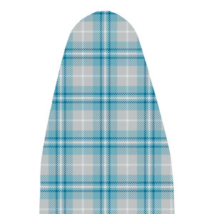 Polder IBC-9549-770 49 x 18" 12mm Blue Plaid Heavy Use Natural Ironing Board Cover