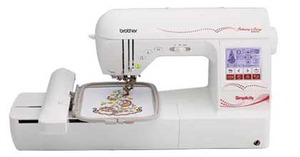 Simplicity Brother Demo SE1800, Simplicity by Brother, SB8000, 184 Stitch, Sewing, 5x7 Embroidery, Machine, 9 Fonts, 136 Designs, 200 on CD, BES2 Lettering, USB Stick