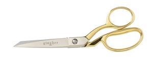 6597: Gingher G-8GS Gold Handled 8 inch Knife Edge Dressmaker's Shears Scissors Trimmers G8GS