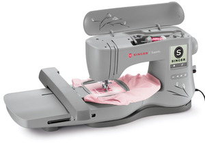 Singer EM200 Superb 6x10" Embroidery Machine USB, Touchscreen, 200 Designs, 6 Fonts, Hoops, Download Software, Bivolt, Auto Tension, Threader, Trimmer