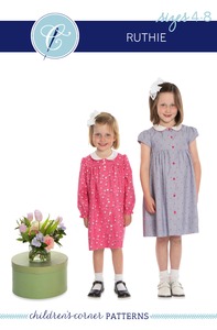 Children's Corner, CC282L, Ruthie, Basic, Yoke, Dress, Pattern, Size 4-8