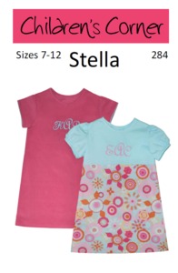 Children's Corner CC284 Stella A-line Dress That Buttons In The Back Dress Pattern Sizes 7-12