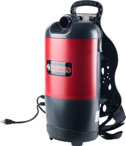 Sanitaire, SC412B, Commercial, BackPack, back pack, Quiet, Vacuum Cleaner, Red, 1400 W, 120 CFM, 11.5 Pounds, 1.5 Gal, 50' Detachable Power Cord - BRAND NEW, Back Pack