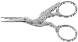 6662: Gingher GG-ST 3.5" Stork Embroidery Thread Trimmer Cutting Scissors