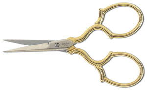 Gingher, G-ET, 3 1/2 inch, Epaulette Embroidery Scissors