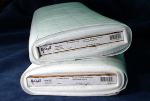 55363: Bosal 327 Preprinted 2" Grid Poly Fiber Interfacing 48"x25Yd Bolt