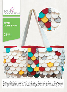 Anita Goodesign PROJ104 Petal Quilt Bags Project Designs Collection CD