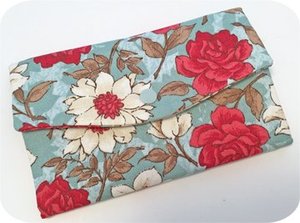 Embroidery, Garden, TriFold, Wallet, 8x12, accessory, phone, checkbook, zipper