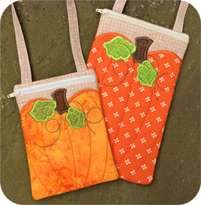 Embroidery, Garden, Pumpkin, Purses, Set, in, the, hoop