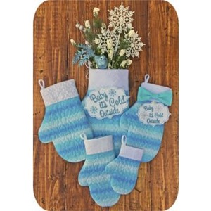 Embroidery, Garden, Mitten, Stockings, in, the, hoop, holiday, winter