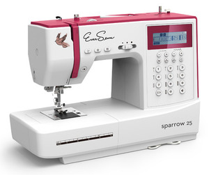 EverSewn Sparrow 25, 197 Stitch Computer Sewing Machine, 7mm Zigzag,  1-Step Autosize Buttonhole