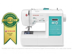 66694: Singer 7258.CL Stylist 100 Stitch Computer Sewing Machine, 6 Buttonholes
