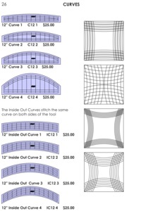 65613: Westalee CURVES Curved Arc Ruler Templates, Size Options C6, IOC6, C12, IOC12