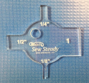 Westalee WA-SPG Spacing Gauge with 1/8, 1/4, 1/2, & 1" Measurements—Choose clear, teal, red and pink acrylic