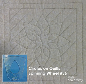 Sew Steady Westalee WT-COQSPW34 11.5" 16 Rotations #36 Template Circles on Quilts: Spinning Wheels