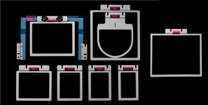 Durkee 7in1 EZ Frames Melco Bravo Bernina E16, Heavy Duty 3/16" Aluminum Tubular Hoops 2x4 2.5x5 3x4 5x4 7x5 8x8"+Cap Back/Radius (like Fast Frames)*