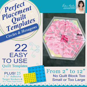 DIME, PPQ0020, Perfect, Placement, Quilt, Templates, Circle, Hexagon