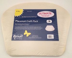 Bosal BOSPM-7 Placemat Craft Pack Cupcake w/Fusible Tricot