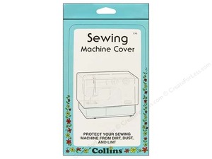 Collins 45C Sewing Machine Dust Cover Clear 9in H x 15 1/2in W x 5 1/2in D