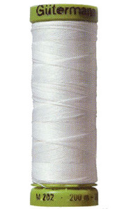 Gutermann 10-5019 White Elastic Thread, 11Yds for Shirring, Gathering*