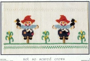 Little Memories Not So Scared Crows LM73 Smocking Plate