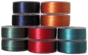 Singer EU-1 25 Colors of Filled Large Upper Bobbins J001P for Aisin  POEM & Husqvarna Viking Huskygram