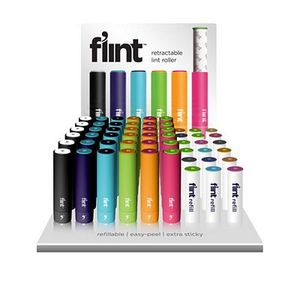 Flint TRAYFLR1 Retractable Lint Rollers, 6 of 6 Colors, 18 Refills