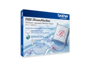 79442: Brother SAVRXVUGK1 Dream Machine Upgrade Kit XV8500D to XV8550D My Design Center +9.5x9.5" Sq Hoop, 50 Designs (20 Patterns, 30 Cursive Letters) More!