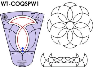 Sew, Steady, Westalee, WT-COQSPW1, 11.5, 16, Rotation, Circles, on, Quilts, Spinning, Wheel