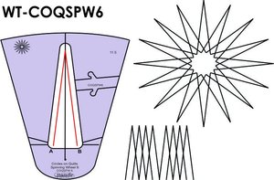 Sew Steady Westalee WT-COQSPW6 (11.5", 16 Rotations) Circles on Quilts: Spinning Wheels