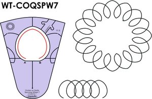 Sew, Steady, Westalee, WT-COQSPW7, 11.5, 16, Rotation, Circle, on, Quilt, Spinning, Wheel