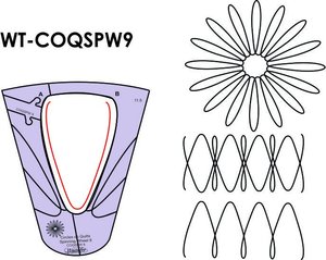 Sew Steady Westalee WT-COQSPW9 (11.5", 16 Rotations) Circles on Quilts: Spinning Wheels