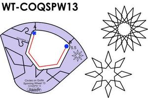 Sew Steady Westalee WT-COQSPW13 (5.5", 8 Rotations) Circles on Quilts: Spinning Wheels